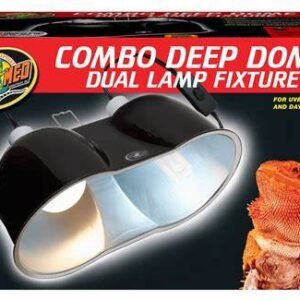 Zoo Med Combo Deep Dome Dual Lamp Fixture